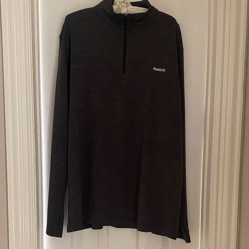 MEN’S Reebok Charcoal Quarter-Zip,XL